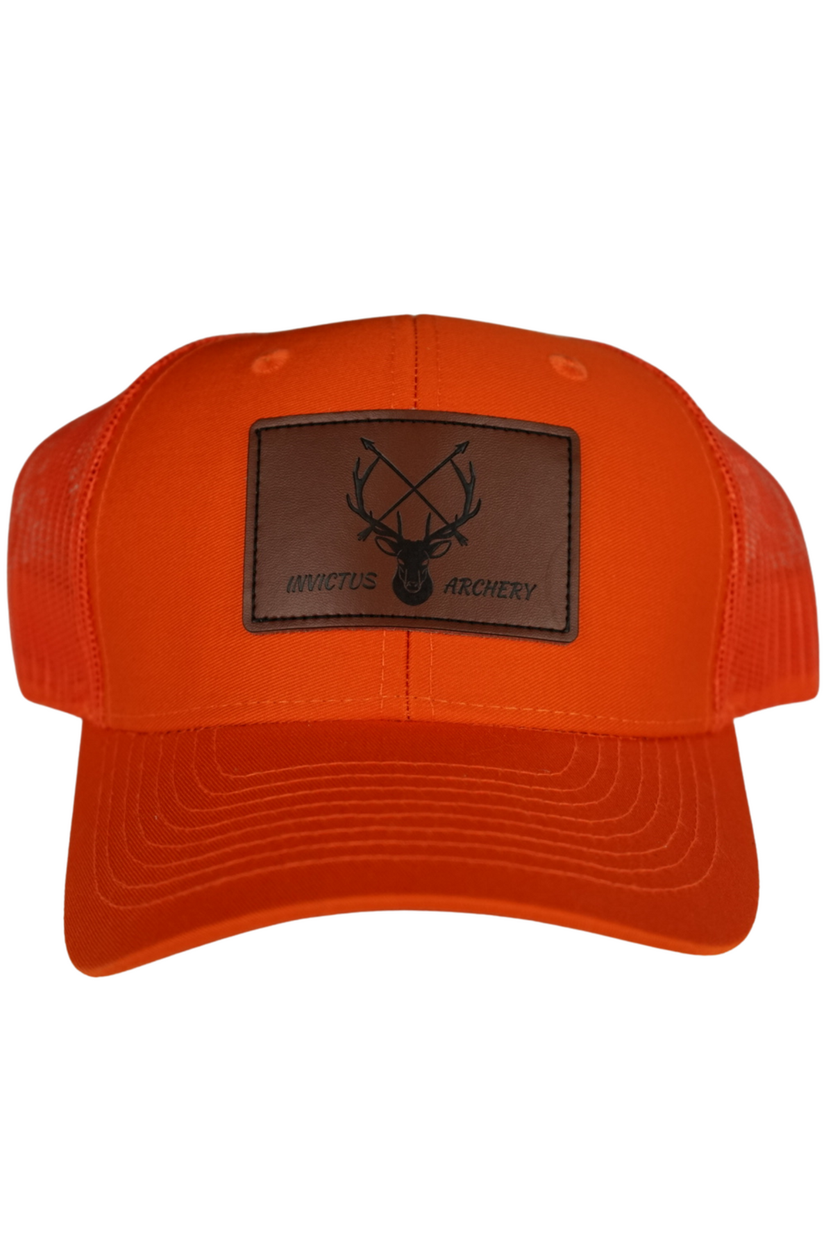Invictus Cap. Remove Invictus Archery Leather Patch Trucker Hat | Bowhunting Cap Australia